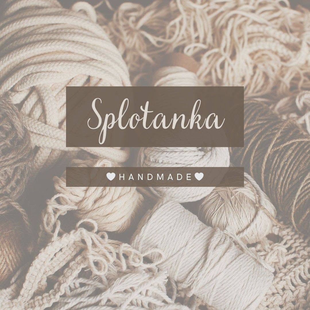 Splotanka handmade — branding na tle naturalnych sznurków i nici w neutralnych odcieniach